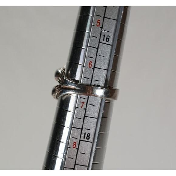 Vintage Sterling Silver Dolphin Ring Size 6.5 - Picture 7 of 7